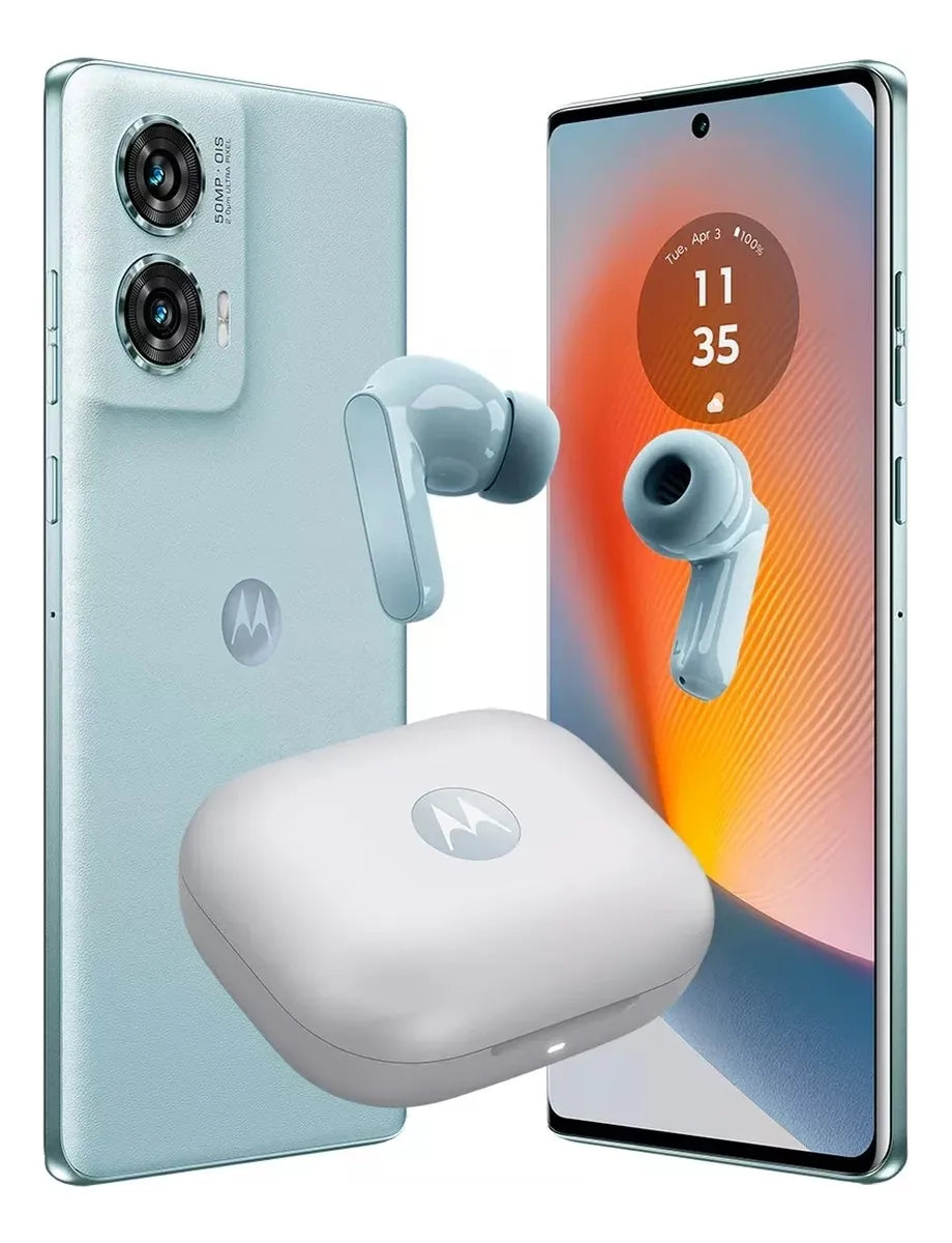Moto Edge 50 Fusion 256gb + 8gb Ram Nuevo Azul + Buds
