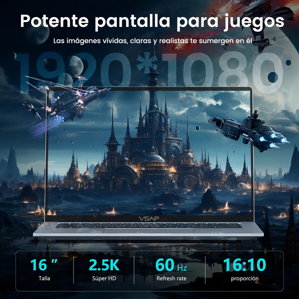 Notebook VSAP 16 Pulgadas Intel Core i7 13620H 16GB 512GB SSD Windows 11 Pro