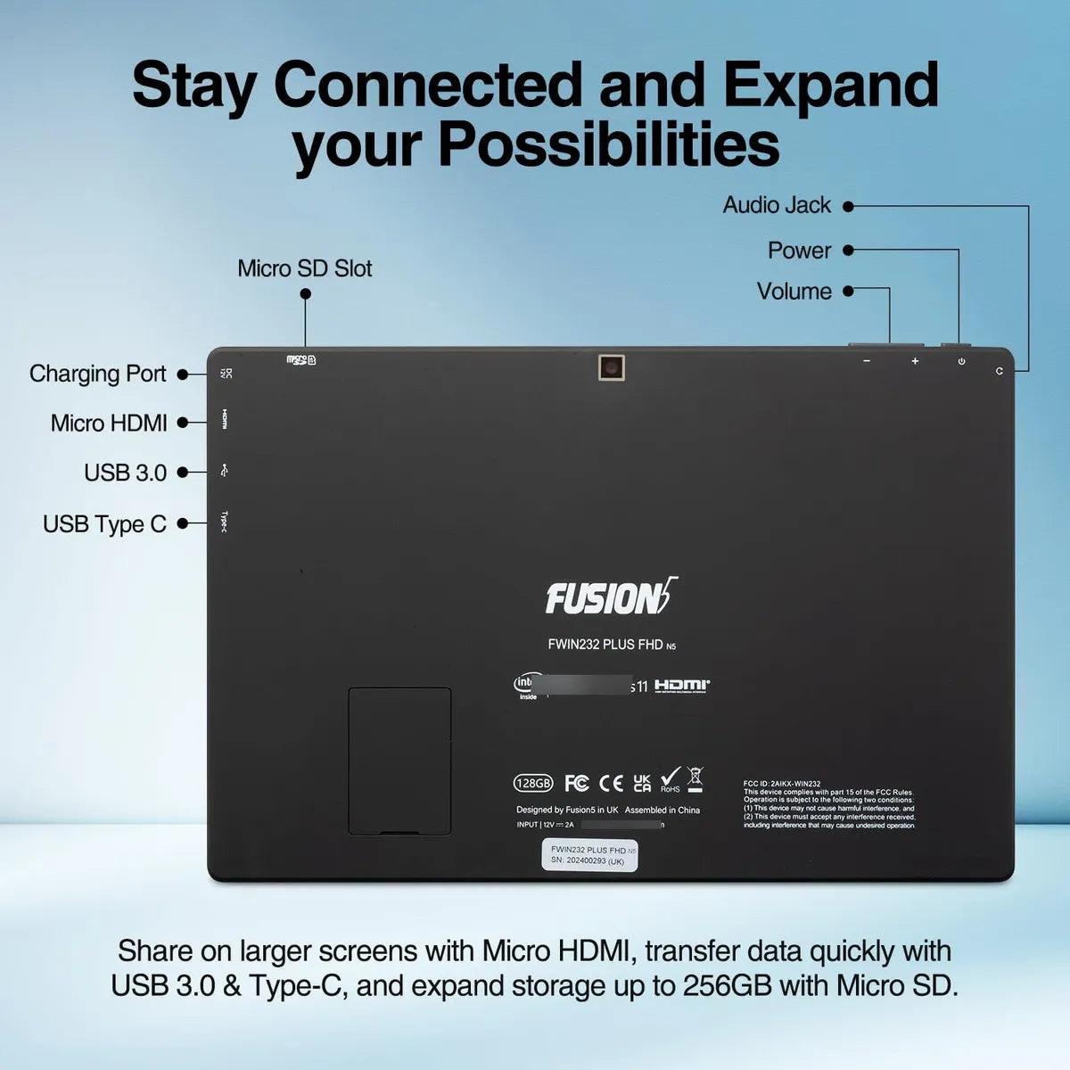 Fusion5 Tablet Pc Profesional Con Windows 11 De 10.1