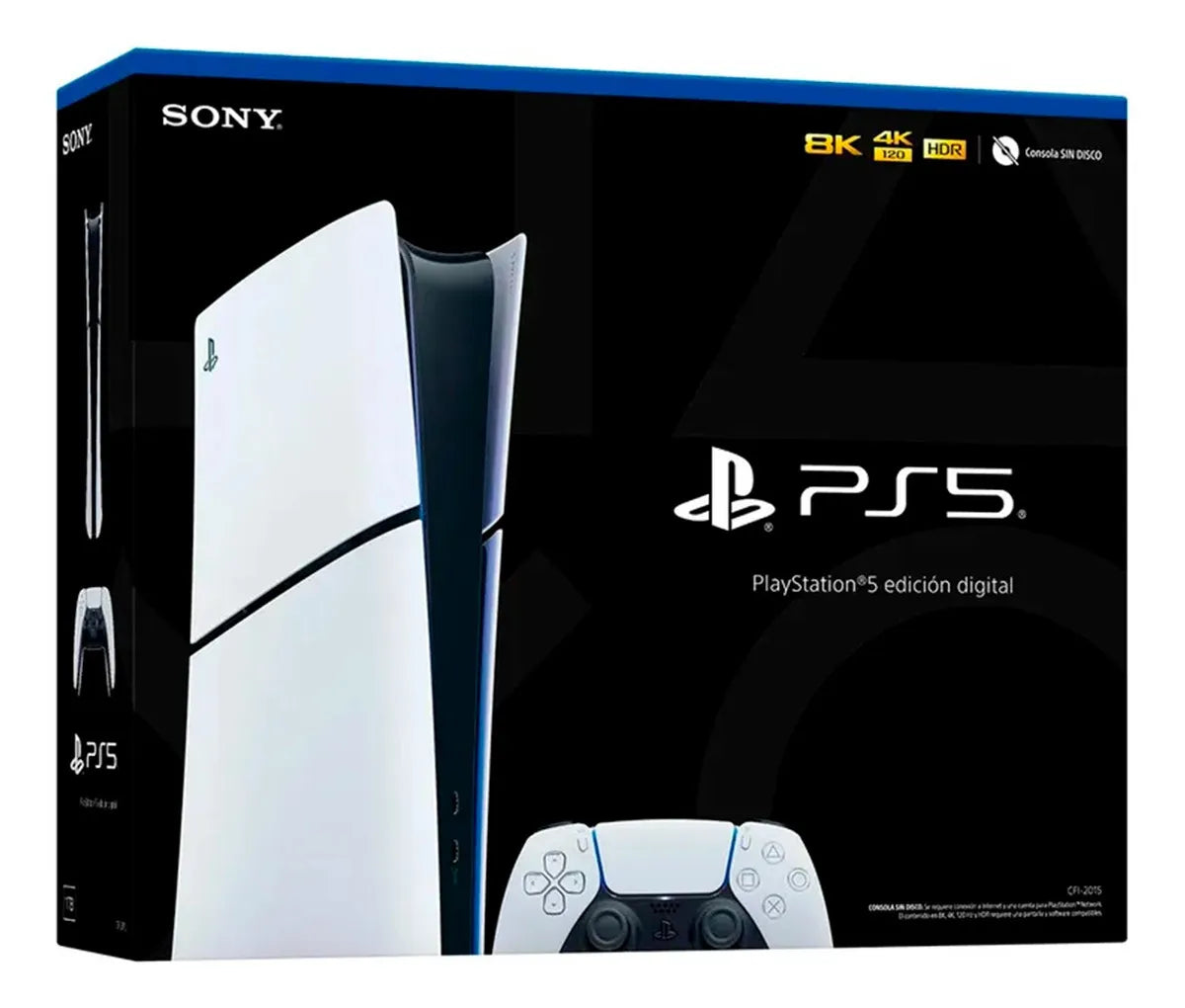Sony Play Station 5 Slim Edición Digital 1tb Color Blanco